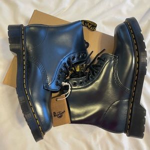 NWT Silver Chroma Doc Martens